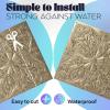 imageArt3d Drop Ceiling Tiles 24x24 Inch 12Pack 48 Sqft  Glue Up PVC Ceiling Tiles 2x2 Ft Decorative Ceiling Panels for Kitchen Living Room Office and Home WhiteSunset Gold