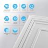 imageArt3d Drop Ceiling Tiles 24x24 Inch 12Pack 48 Sqft  Glue Up PVC Ceiling Tiles 2x2 Ft Decorative Ceiling Panels for Kitchen Living Room Office and Home WhiteSnow White