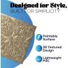 imageArt3d Drop Ceiling Tiles 24x24 Inch 12Pack 48 Sqft  Glue Up PVC Ceiling Tiles 2x2 Ft Decorative Ceiling Panels for Kitchen Living Room Office and Home WhiteSunset Gold