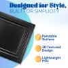 imageArt3d Drop Ceiling Tiles 24x24 Inch 12Pack 48 Sqft  Glue Up PVC Ceiling Tiles 2x2 Ft Decorative Ceiling Panels for Kitchen Living Room Office and Home WhiteMatte Black