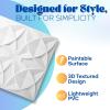 imageArt3d Drop Ceiling Tiles 24x24 Inch 12Pack 48 Sqft  Glue Up PVC Ceiling Tiles 2x2 Ft Decorative Ceiling Panels for Kitchen Living Room Office and Home WhiteMilk White