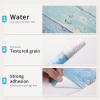imageArt3d Glossy SelfAdhesive Contact Paper Countertops 24quotx200quot Glossy Beech 1Grey Shiplap Wallpaper