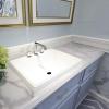 imageArt3d Glossy SelfAdhesive Contact Paper Countertops 24quotx200quot Glossy Beech 1White Marble