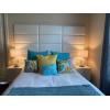 imageArt3d Headboards for Queen Size Bed Kind Headboard Soundproof Wall Panels 3D Upholstered Headboard 394quotx118quot Ivory 8