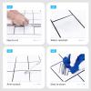 imageArt3d Kitchen Backsplashes Tile Peel and Stick in White Checker 1Sheet of 12x12inches Made of Aluminum PVC Composite Panel