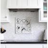 imageArt3d Mother of Pearl Wall Brick Shell Mosaic for Kitchen Backsplashes Bathroom Walls Spa Tile Pool Tile 12quot x 12quot White