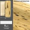 imageArt3d Natural Bamboo Wall Panel for Interior Wall Decor Renewable Pole Wrap Wainscoting Paneling for Wall Ceiling Furniture Cabinet Office 12 x 96 Inch  Light BurnedLight Burned
