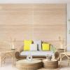 imageArt3d Natural Bamboo Wall Panel for Interior Wall Decor Renewable Pole Wrap Wainscoting Paneling for Wall Ceiling Furniture Cabinet Office 12 x 96 Inch  Light BurnedLightcarbonized