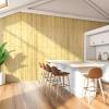 imageArt3d Natural Bamboo Wall Panel for Interior Wall Decor Renewable Pole Wrap Wainscoting Paneling for Wall Ceiling Furniture Cabinet Office 12 x 96 Inch  Light BurnedNatural