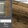 imageArt3d Natural Bamboo Wall Panel for Interior Wall Decor Renewable Pole Wrap Wainscoting Paneling for Wall Ceiling Furniture Cabinet Office 12 x 96 Inch  Light BurnedDark Burned