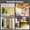 imageArt3d Natural Bamboo Wall Panel for Interior Wall Decor Renewable Pole Wrap Wainscoting Paneling for Wall Ceiling Furniture Cabinet Office 12 x 96 Inch  Light BurnedNatural