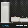 imageArt3d PVC 3D Wall Panel Interlocked Circles in Matt Black Cover 32 Sqft for Interior Ceiling and Wall Decor for Residential or Commerical 197197 A10048BKBlack