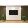 imageArt3d PVC 3D Wall Panel Interlocked Circles in Matt White Cover 32 Sqft for Interior Ceiling and Wall Decor for Residential or Commerical