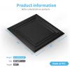 imageArt3d PVC Ceiling Tiles 2x2 Plastic Sheet in Black 48PackBlack