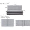 imageArt3d Padded Bed Headboard for QueenTwinKingFullRemovableSized 315x118inches Pack of 8pcsGray Upholstered Wall Panels for Interior Wall DecorGray