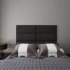 imageArt3d Padded Bed Headboard for QueenTwinKingFullRemovableSized 315x118inches Pack of 8pcsGray Upholstered Wall Panels for Interior Wall DecorHeavy Gray