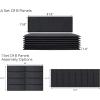 imageArt3d Padded Bed Headboard for QueenTwinKingFullRemovableSized 315x118inches Pack of 8pcsGray Upholstered Wall Panels for Interior Wall DecorHeavy Gray