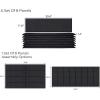 imageArt3d Padded Bed Headboard for QueenTwinKingFullRemovableSized 315x118inches Pack of 8pcsGray Upholstered Wall Panels for Interior Wall DecorHeavy Gray