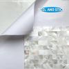 imageArt3d Peel and Stick Mother of Pearl Shell Mosaic Tile for Kitchen Backsplashes 12quot x 12quot White Brick