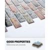 imageArt3d Peel and Stick Wall Tile for KitchenBathroom Backsplash 12quotx12quot MultiMulticolor