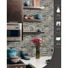 imageArt3d Peel and Stick Wall Tile for KitchenBathroom Backsplash 12quotx12quot MultiMulticolor