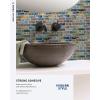 imageArt3d Peel and Stick Wall Tile for KitchenBathroom Backsplash 12quotx12quot MultiMulticolor
