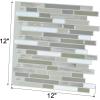 imageArt3d Peel and Stick Wall Tile for KitchenBathroom Backsplash 12quotx12quot MultiMulticolor1