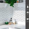 imageArt3d Peel and Stick Wall Tile for KitchenBathroom Backsplash 12quotx12quot MultiWhite