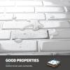 imageArt3d Peel and Stick Wall Tile for KitchenBathroom Backsplash 12quotx12quot MultiWhite