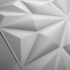 imageArt3d Textures 3D Wall Panels for Interior Wall Decor White Diamond Decorative PVC Wall Panels Pack of 12 Tiles 32 Sq FtWhite