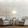 imageArt3d Textures 3D Wall Panels for Interior Wall Decor White Diamond Decorative PVC Wall Panels Pack of 12 Tiles 32 Sq FtWhite