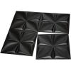 imageArt3d White 3D Wall Panel PVC Flower Design Cover 3 Sq Meter for Interior Wall Decor in Living Room Bedroom Lobby Office Shopping MallBlack