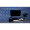 imageArt3d White 3D Wall Panel PVC Flower Design Cover 3 Sq Meter for Interior Wall Decor in Living Room Bedroom Lobby Office Shopping MallNavy Blue