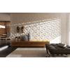 imageArt3d White 3D Wall Panel PVC Flower Design Cover 3 Sq Meter for Interior Wall Decor in Living Room Bedroom Lobby Office Shopping MallWhite