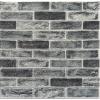 imageArt3d 20Pack105 SqFt Faux Brick 3D Wall Panels Peel and Stick in Stone Ash Self Adhesive Waterproof Foam Wallpaper for Bedroom Bathroom KitchenStone ash