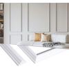 imageArt3d 4 Pack Wall Molding Trim WhiteSnow White