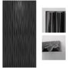 imageArt3d Black Large PVC 3D Wall Panels for Interior Wall Dcor Drop Ceiling Tile 2x4 3D Textured Wavy Wall Panels Decorative Pack of 6 Tiles472quot236quotBlack