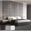 imageArt3d Padded Bed Headboard for QueenTwinKingFullRemovableSized 315x118inches Pack of 8pcsGray Upholstered Wall Panels for Interior Wall DecorGray