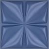 imageArt3d White 3D Wall Panel PVC Flower Design Cover 3 Sq Meter for Interior Wall Decor in Living Room Bedroom Lobby Office Shopping MallNavy Blue
