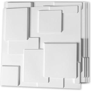 imageArt3d 197quot x 197quot Pack Of 12 Wall Panel City BlackCity