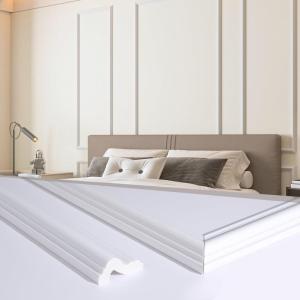 imageArt3d 4 Pack Wall Molding Trim WhiteOff White