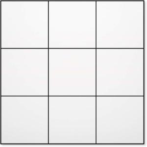 imageArt3d Kitchen Backsplashes Tile Peel and Stick in White Checker 1Sheet of 12x12inches Made of Aluminum PVC Composite Panel