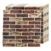 imageArt3d 10 Pcs 3D Peel and Stick Foam Brick Wall Panels Gray BrownRed Brown