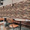 imageArt3d 10 Pcs 3D Peel and Stick Foam Brick Wall Panels Gray BrownRed Brown