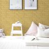 imageArt3d 10 Pcs 3D Peel and Stick Foam Brick Wall Panels Gray BrownYellow