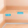 imageArt3d 10Ft Flexible Trim Caulk Strip Peel and Stick Trim for Molding Tile Edge Ceiling Wall Corner in WhiteSilver