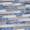 imageArt3d 10Piece Stick on Backsplash Tile for Kitchen30  30cm Vinyl Decorative Tiles Marble A17083P10Blue Marlbe