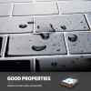imageArt3d 10Sheet Peel and Stick Backsplash 12 in x 12 in Subway Tiles in Marble DesignBlack