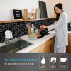 imageArt3d 10Sheet Peel and Stick Backsplash 12 in x 12 in Subway Tiles in Marble DesignBlack Marble