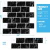 imageArt3d 10Sheet Peel and Stick Backsplash 12 in x 12 in Subway Tiles in Marble DesignBlack Marble